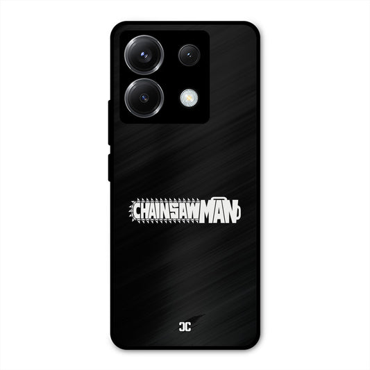 Chainsaw Logo Poco X6 Mobile Back Cover - Anime PrintShield Case