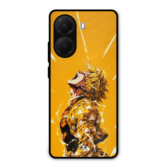 Shouting Zenitsu Poco X7 Pro Mobile Back Cover - Anime PrintShield Case