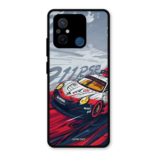 Porche Vector Redmi 12c Mobile Back Cover - Car&Bike PrintShield Case