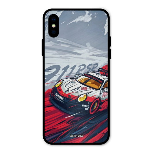 Porche Vector iPhone X Mobile Back Cover - Car&Bike PrintShield Case