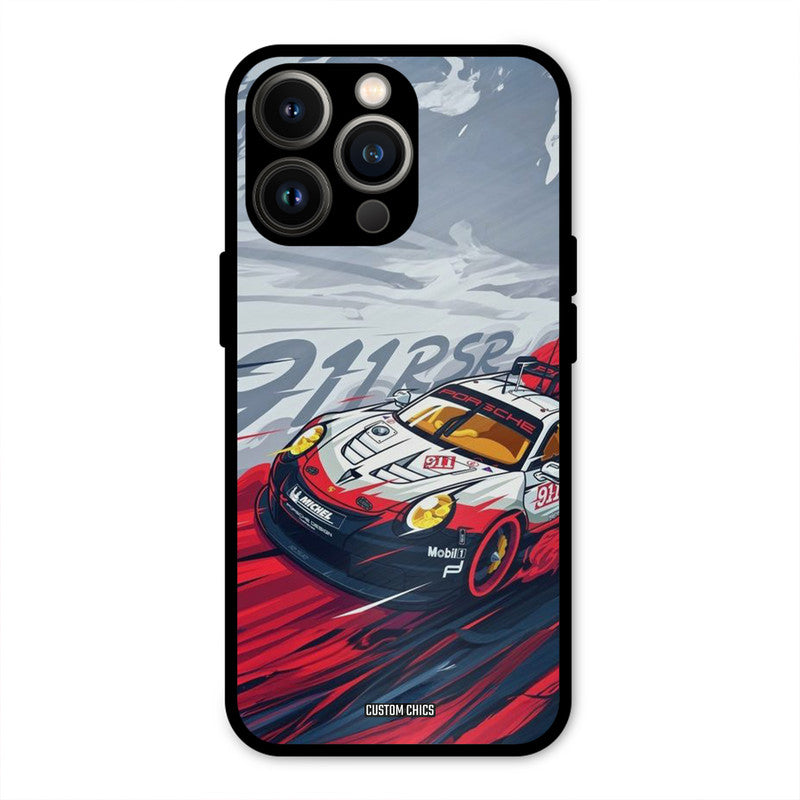 Porche Vector iPhone 13 Pro Mobile Back Cover - Car&Bike PrintShield Case