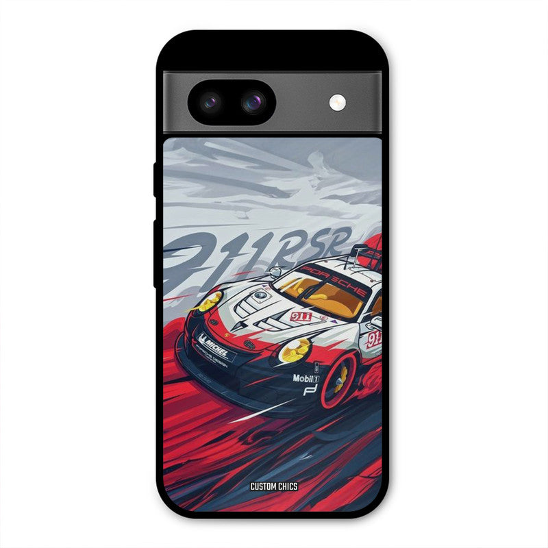 Porche Vector Google Pixel 8a Mobile Back Cover - Car&Bike PrintShield Case