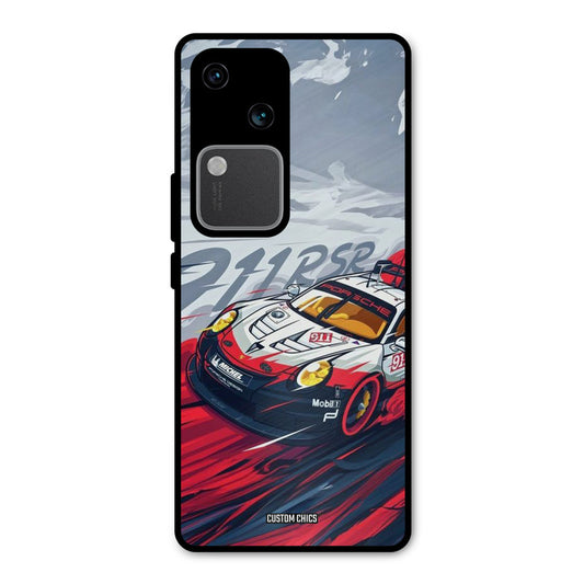 Porche Vector Vivo V30 Mobile Back Cover - Car&Bike PrintShield Case