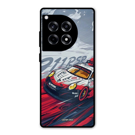Porche Vector OnePlus 12R Mobile Back Cover - Car&Bike PrintShield Case