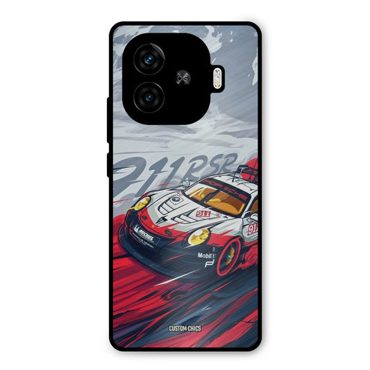 Porche Vector iQoo Neo 10R Mobile Back Cover - Car&Bike PrintShield Case