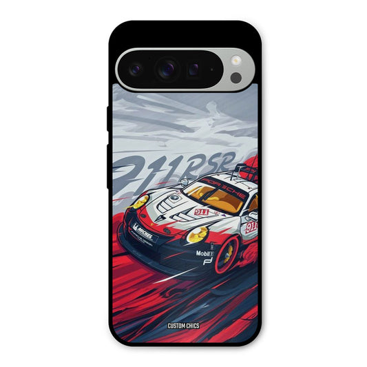 Porche Vector Google Pixel 9 Pro XL Mobile Back Cover - Car&Bike PrintShield Case