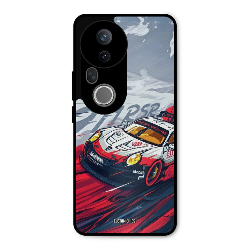 Porche Vector Vivo T4 Ultra Mobile Back Cover - Car&Bike PrintShield Case