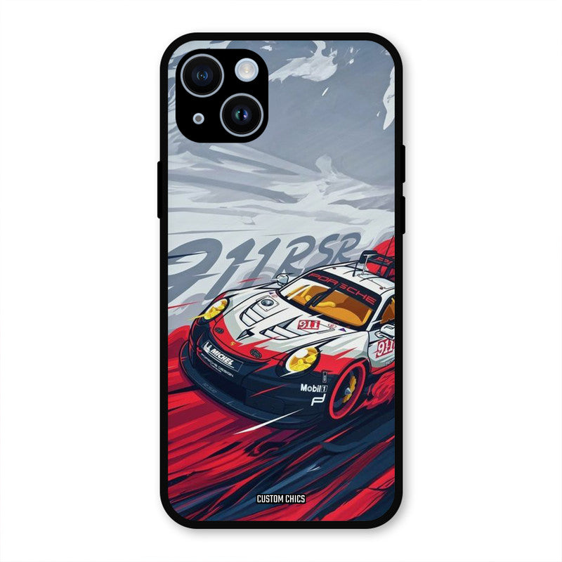 Porche Vector iPhone 14 Mobile Back Cover - Car&Bike PrintShield Case