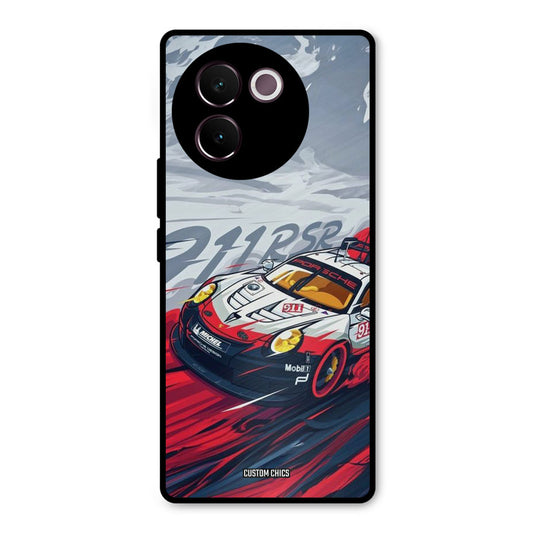 Porche Vector Vivo V30e Mobile Back Cover - Car&Bike PrintShield Case