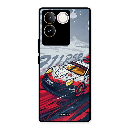 Porche Vector Vivo T2 Pro Mobile Back Cover - Car&Bike PrintShield Case