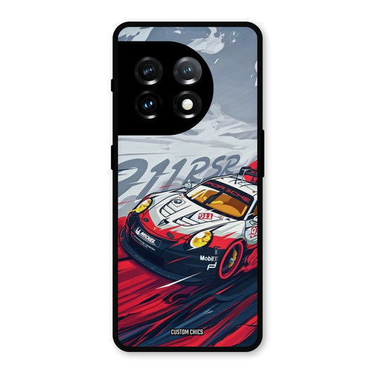 Porche Vector OnePlus 11 Mobile Back Cover - Car&Bike PrintShield Case