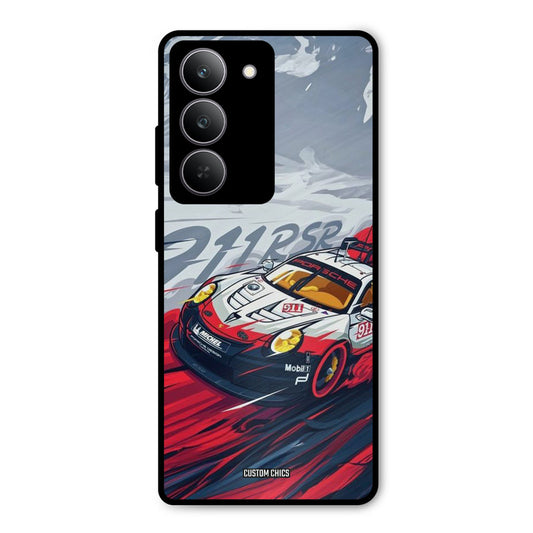 Porche Vector Realme 14x Mobile Back Cover - Car&Bike PrintShield Case