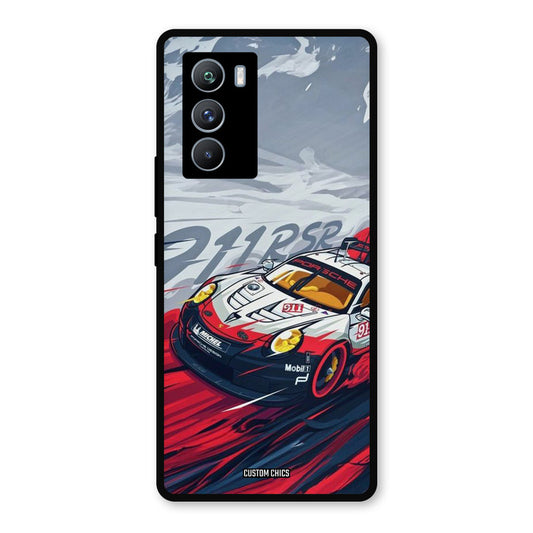 Porche Vector iQOO 9SE Mobile Back Cover - Car&Bike PrintShield Case