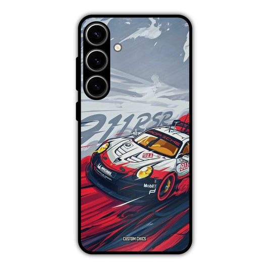 Porche Vector Samsung Galaxy S24 Plus Mobile Back Cover - Car&Bike PrintShield Case