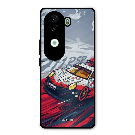 Porche Vector Vivo V40e Mobile Back Cover - Car&Bike PrintShield Case