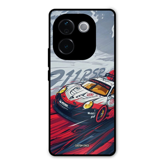 Porche Vector Vivo T3 Pro Mobile Back Cover - Car&Bike PrintShield Case