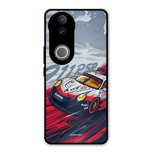 Porche Vector Vivo V50 Mobile Back Cover - Car&Bike PrintShield Case