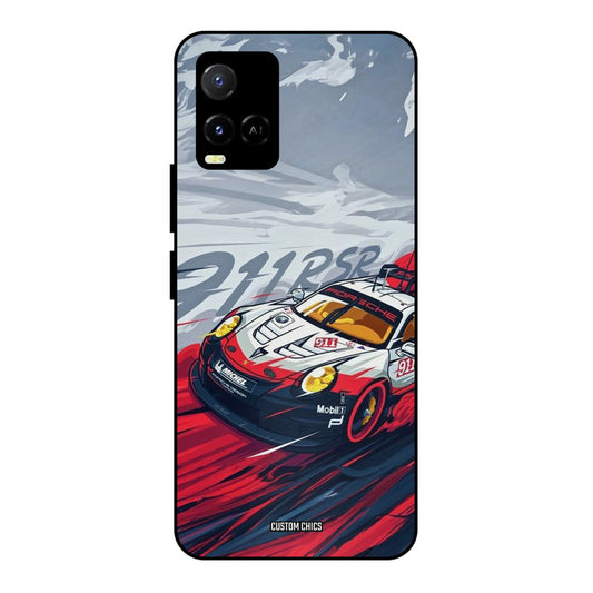 Porche Vector Vivo Y33s Mobile Back Cover - Car&Bike PrintShield Case