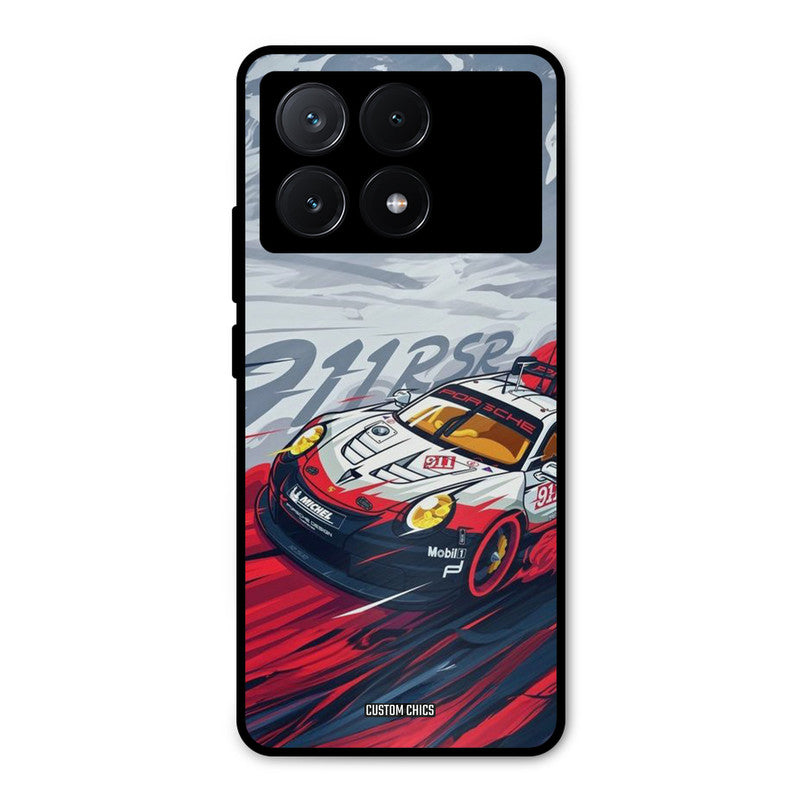 Porche Vector Poco X6 Pro Mobile Back Cover - Car&Bike PrintShield Case