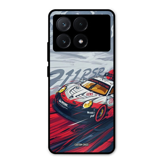 Porche Vector Poco X6 Pro Mobile Back Cover - Car&Bike PrintShield Case