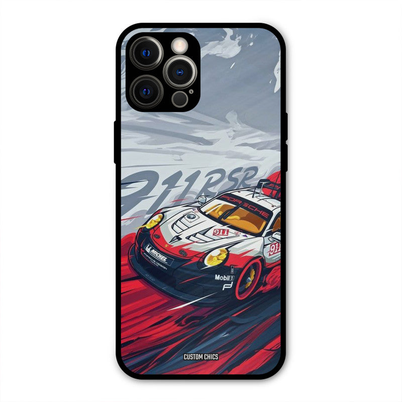 Porche Vector iPhone 12 Pro Max Mobile Back Cover - Car&Bike PrintShield Case