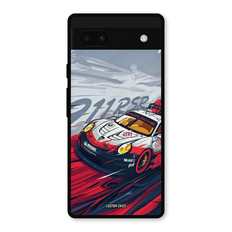 Porche Vector Google Pixel 6a Mobile Back Cover - Car&Bike PrintShield Case