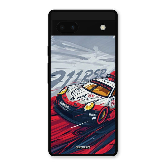 Porche Vector Google Pixel 6a Mobile Back Cover - Car&Bike PrintShield Case