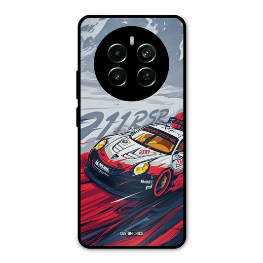 Porche Vector Realme 12 Plus Mobile Back Cover - Car&Bike PrintShield Case