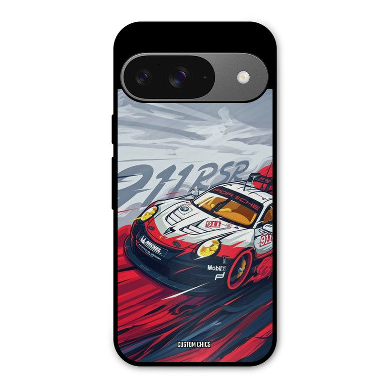 Porche Vector Google Pixel 9 Mobile Back Cover - Car&Bike PrintShield Case