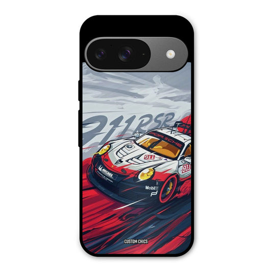 Porche Vector Google Pixel 9 Mobile Back Cover - Car&Bike PrintShield Case