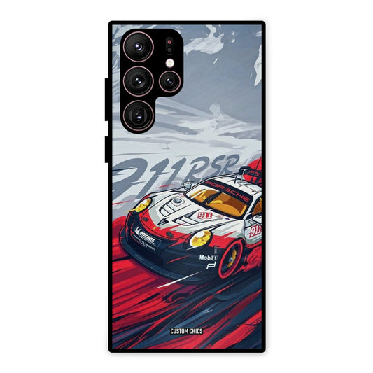 Porche Vector Samsung Galaxy S22 Ultra Mobile Back Cover - Car&Bike PrintShield Case