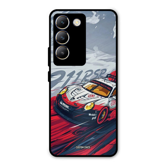 Porche Vector Vivo Y200e Mobile Back Cover - Car&Bike PrintShield Case