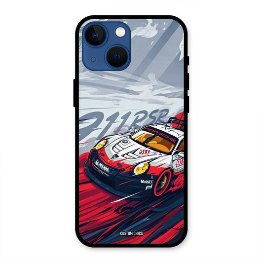 Porche Vector iPhone 13 Mini Mobile Back Cover - Car&Bike PrintShield Case