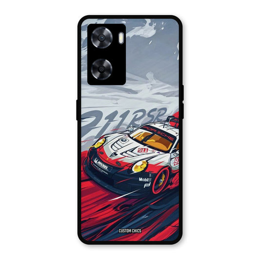 Porche Vector Oppo A57 2022 Mobile Back Cover - Car&Bike PrintShield Case