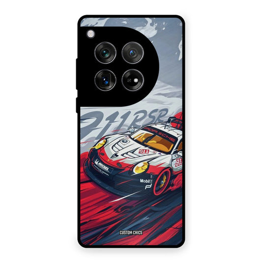 Porche Vector OnePlus 12 Mobile Back Cover - Car&Bike PrintShield Case