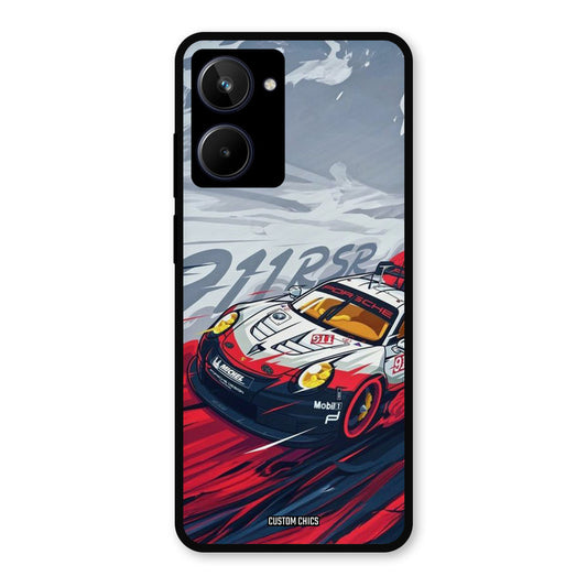 Porche Vector Realme 10 Mobile Back Cover - Car&Bike PrintShield Case