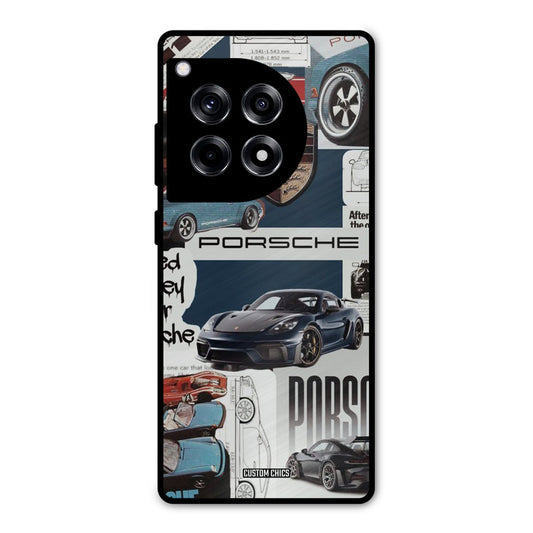 Porsche Group Art OnePlus 12R Mobile Back Cover - Car&Bike PrintShield Case