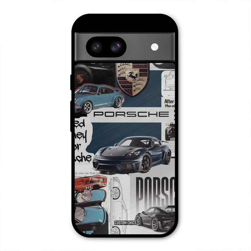 Porsche Group Art Google Pixel 8a Mobile Back Cover - Car&Bike PrintShield Case