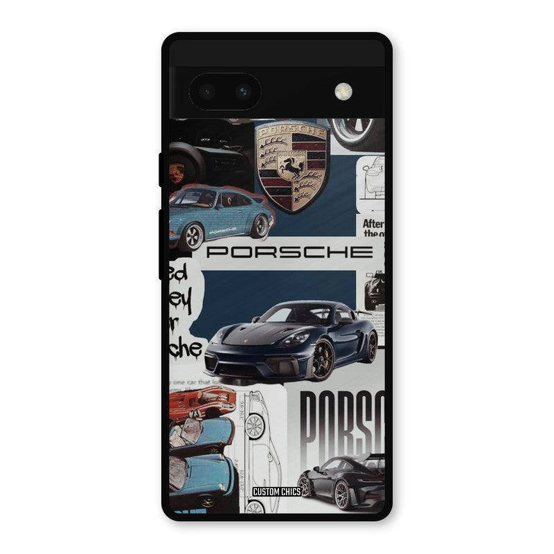 Porsche Group Art Google Pixel 6a Mobile Back Cover - Car&Bike PrintShield Case