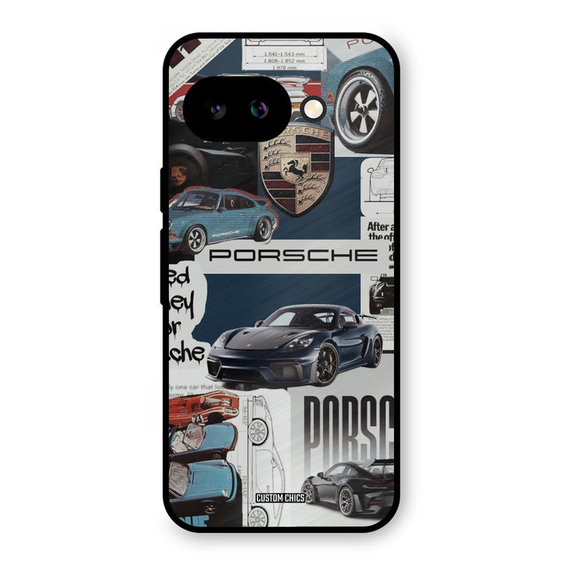 Porsche Group Art Google Pixel 9A Mobile Back Cover - Car&Bike PrintShield Case