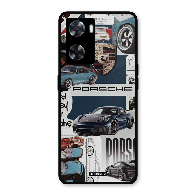 Porsche Group Art Oppo A57 2022 Mobile Back Cover - Car&Bike PrintShield Case