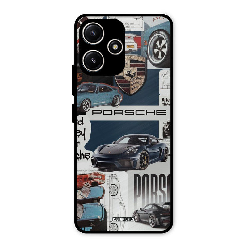 Porsche Group Art Redmi 12 5G Mobile Back Cover - Car&Bike PrintShield Case