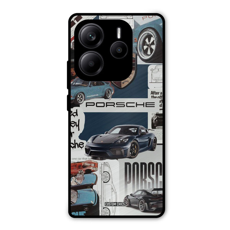Porsche Group Art Redmi Note 14 Mobile Back Cover - Car&Bike PrintShield Case