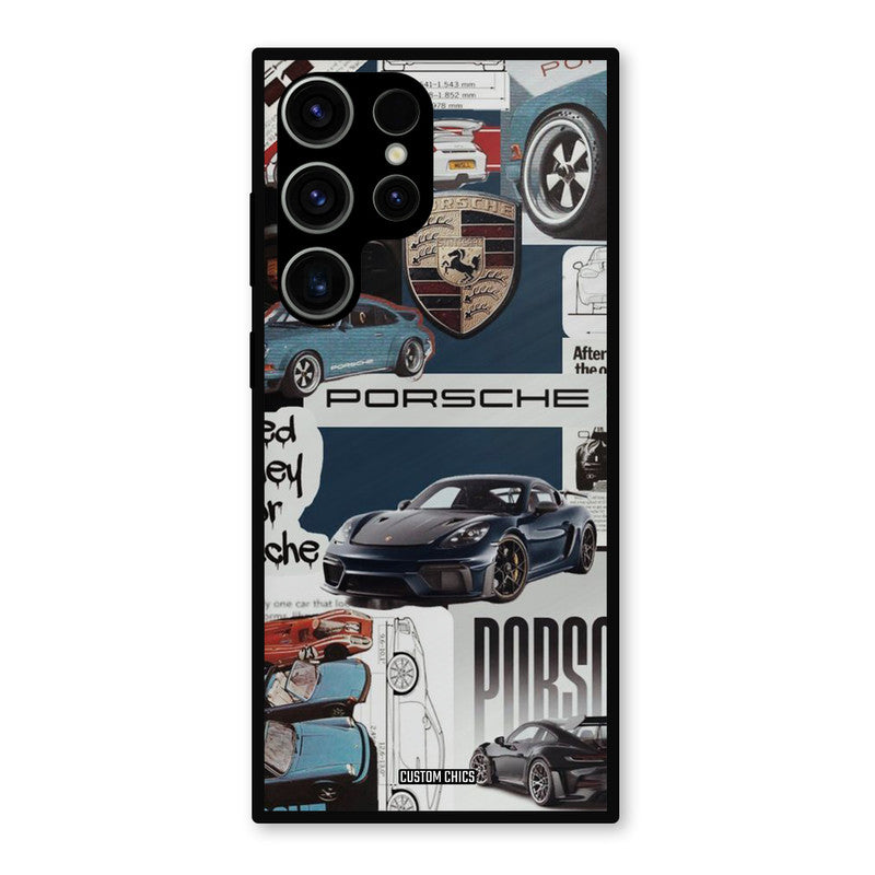 Porsche Group Art Samsung Galaxy S23 Ultra Mobile Back Cover - Car&Bike PrintShield Case
