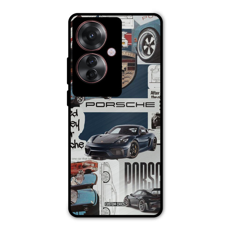 Porsche Group Art Oppo F25 Pro Mobile Back Cover - Car&Bike PrintShield Case