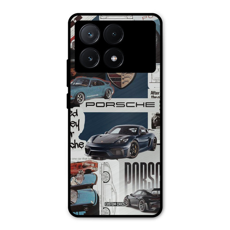 Porsche Group Art Poco X6 Pro Mobile Back Cover - Car&Bike PrintShield Case