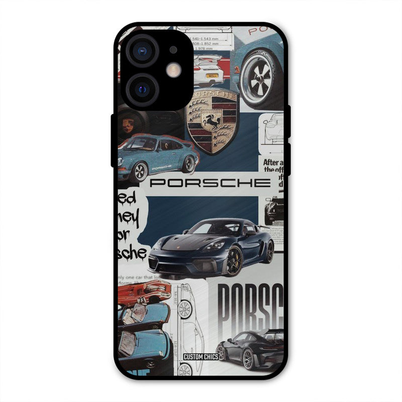 Porsche Group Art iPhone 12 Mini Mobile Back Cover - Car&Bike PrintShield Case