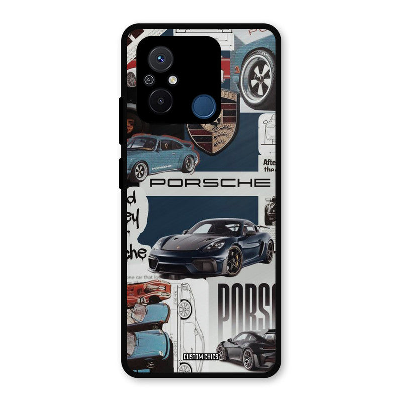 Porsche Group Art Redmi 12c Mobile Back Cover - Car&Bike PrintShield Case
