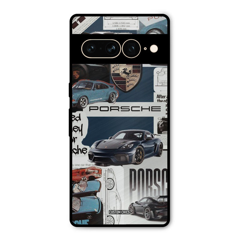 Porsche Group Art Google Pixel 7 Pro Mobile Back Cover - Car&Bike PrintShield Case