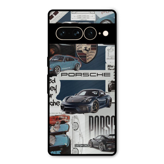 Porsche Group Art Google Pixel 7 Pro Mobile Back Cover - Car&Bike PrintShield Case